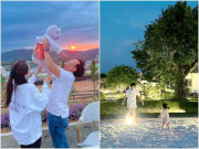 Làm mẹ - Không còn giấu giếm, Nhã Phương chính thức khoe mặt con gái, biệt thự đằng sau càng đáng chú ý