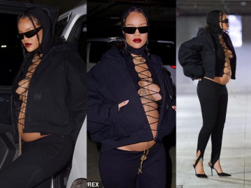 Nữ ca sĩ tỷ phú khoe khéo bụng lớn vượt mặt, diện đồ bầu táo bạo chưa ai dám làm