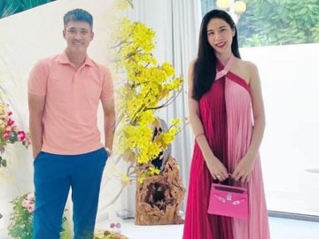 Công Vinh nam tính sánh đôi Thủy Tiên sang chảnh nhờ set đồ rực rỡ 