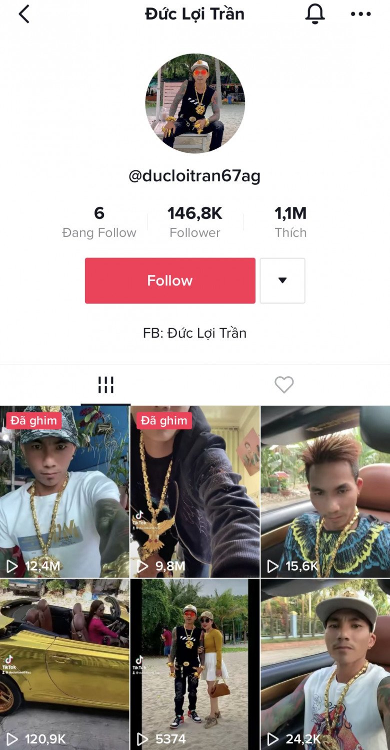 Vị đại gia này hoạt động sôi nổi trên Tiktok 