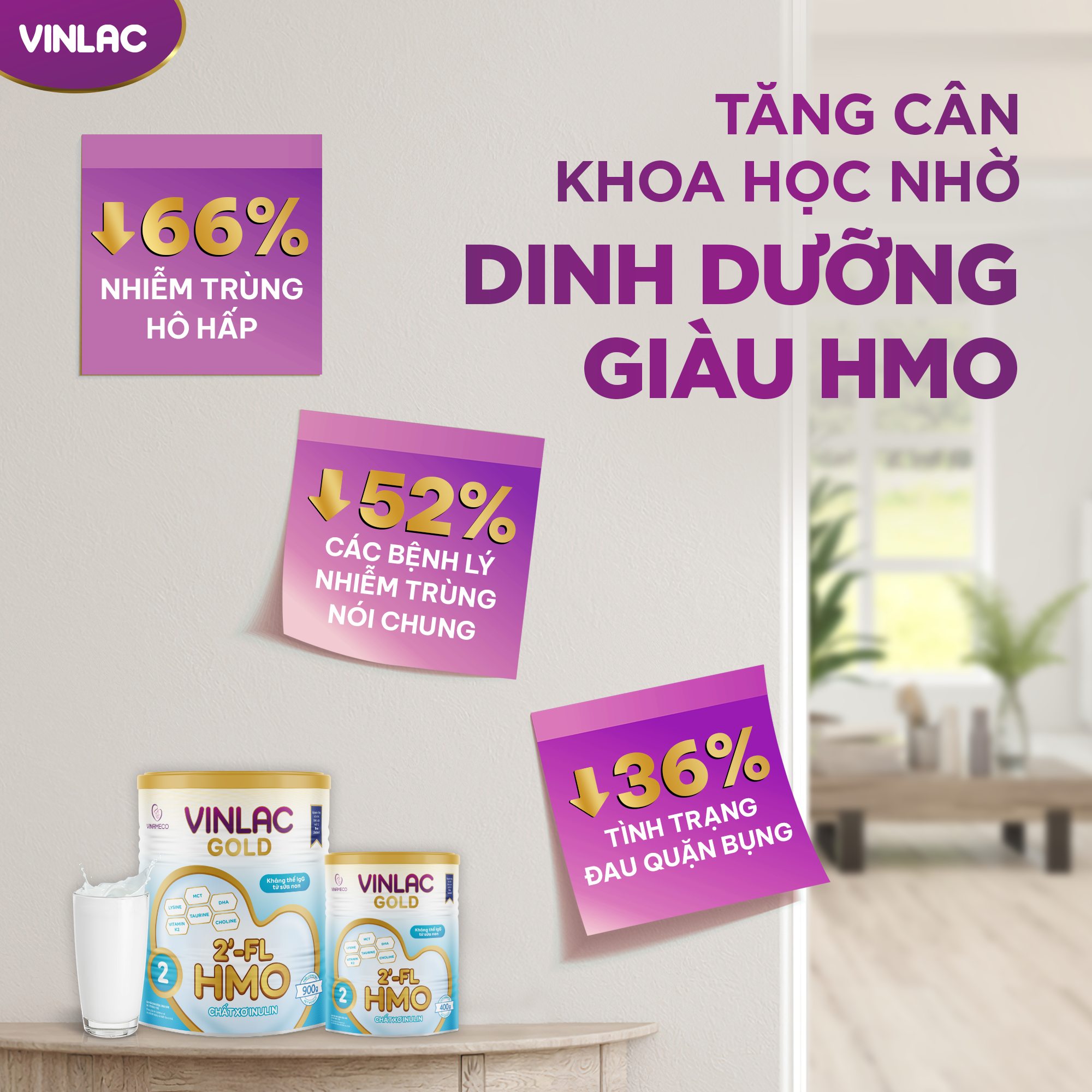 HMO làm giảm các bệnh lý nhiễm trùng và tình trạng đau quặn bụng
