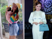 Bà bầu - Sau sinh nhìn ảnh mũm mĩm, phá tướng, Vy Oanh khẳng định: "Em vẫn 47kg thôi"