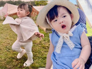Thời trang - Con gái Đông Nhi được du lịch khắp nơi, lên rừng, xuống núi với thời trang đáng yêu hết nấc