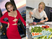 Bếp Eva - Đêm Valentine, Hoa hậu Kỳ Duyên hì hụi nấu ăn, dân mạng đoán ngay danh tính "người tình"