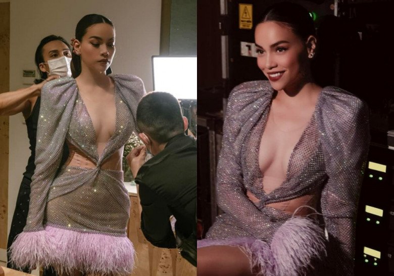 Hồ Ngọc Hà xuất hiện trong một sự kiện gần đây với trang phục gợi cảm.