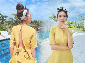 Minh Hà biến tấu loạt phụ kiện đi biển tạo điểm nhấn nổi bật