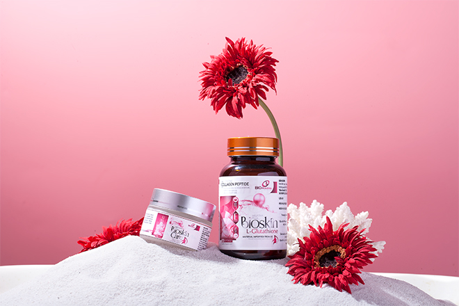 Bộ sản phẩm cao cấp loại bỏ nám Bioskin Care và Bioskin L-Glutathion