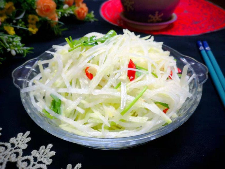 Đừng chỉ nấu canh, củ này đem bóp chua ngọt còn giòn hơn dưa chuột, ngon hơn củ đậu - 9