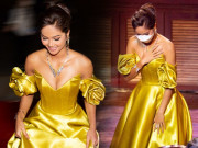 Thời trang - H’Hen Niê diện váy trễ nải trên sóng truyền hình, xử lý khôn khéo khi máy quay lia tới