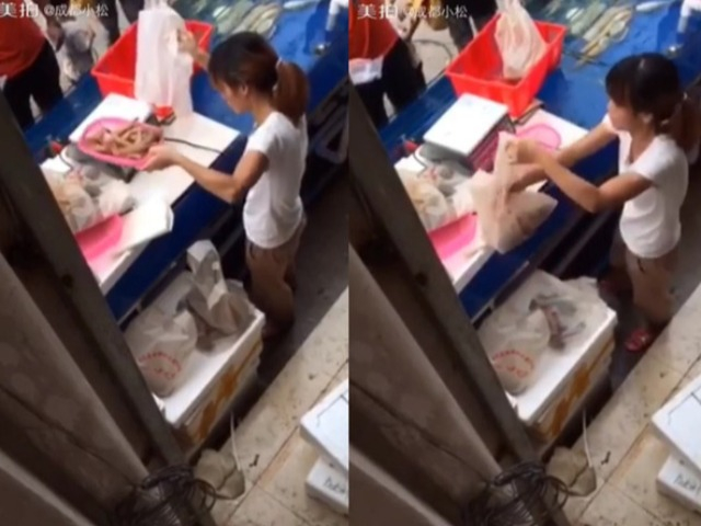 Loạt trò gian lận không tin nổi của tiểu thương bán hải sản, khách giận tím mặt khi phát hiện