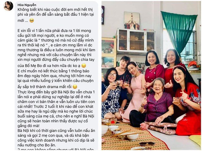Hòa Minzy mong khán giả đừng đẩy câu chuyện tan vỡ của mình và chồng thiếu gia đi quá xa, khiến 2 bên gia đình không thể gặp mặt.