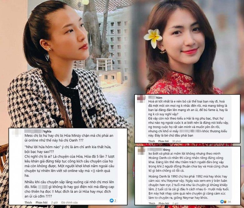 Nhiều bình luận tiêu cực chỉ trích Hoàng Oanh giữa thời điểm nhạy cảm.