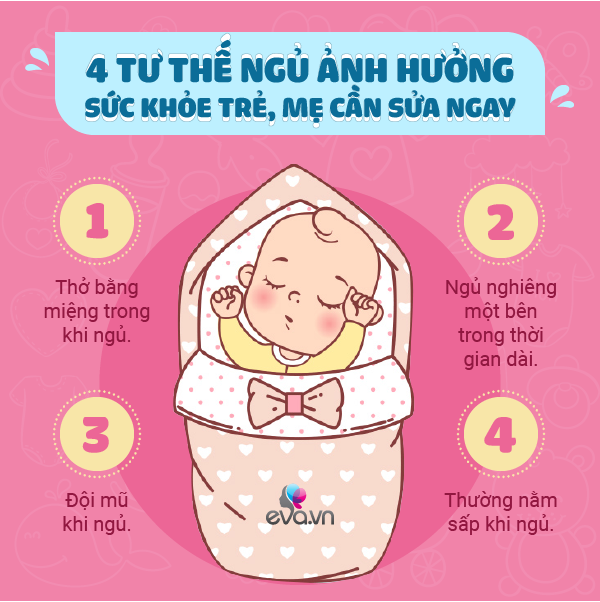 Trẻ ngủ lâu với tư thế này dễ trở nên xấu xí, nhất là số 2 - 3