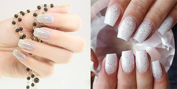 Nail trắng: Top 25 kiểu nail đẹp đơn giản sang trọng hot nhất hiện nay - 12