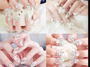 Nail trắng: Top 25 kiểu nail đẹp đơn giản sang trọng hot nhất hiện nay