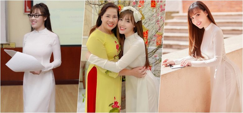 Xứng danh cô giáo gợi cảm nhất Việt Nam, Âu Hà My đi dạy diện áo dài trắng đẹp không thể tả - 8