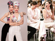 Thời trang - Mặc khoét mạnh "núi đôi", Thuỳ Tiên-Hồ Ngọc Hà khúm núm dùng tay che chắn, nhìn mà thấy thương!