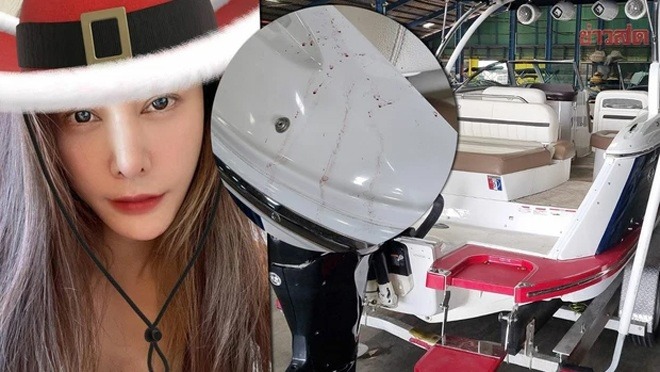 Tangmo bị rơi khỏi tàu khi đi chơi với nhóm bạn.