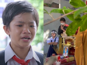 Mẹ đẻ ngất xỉu trong tang lễ diễn viên nhí Gạo Nếp Gạo Tẻ