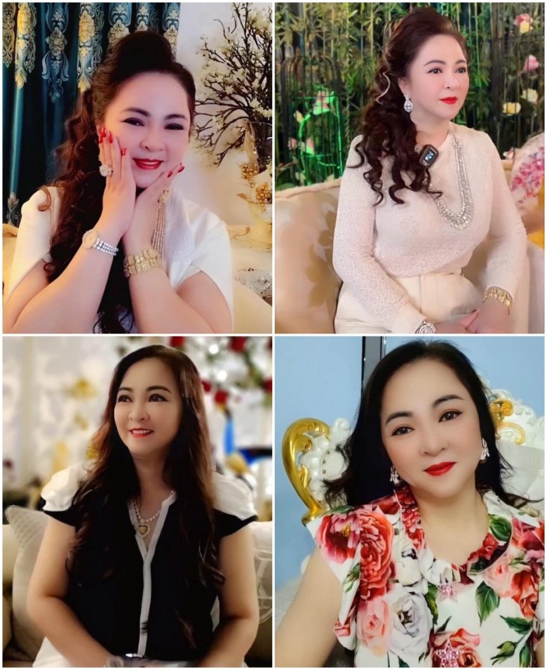 Lột hết vòng vàng, bà Phương Hằng  livestream diện váy ngủ xuyên thấu, xẻ sâu gợi cảm - 8