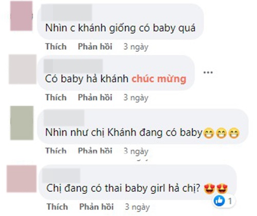 Cư dân mạng đều rần rần vào chúc mừng Ngân Khánh đã có tin vui.