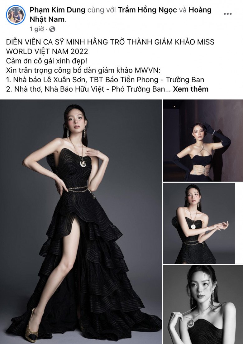 Minh Hằng ngồi ghế giám khảo Hoa hậu Thế giới Việt Nam 2022: Chân ngắn nhưng thần thái, body đẹp đỉnh - 1