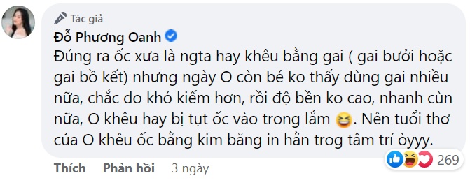 Phương Oanh khoe mâm ốc quê làm dàn sao và fan amp;#34;khoái chảy nước miếngamp;#34;, cả tuổi thơ dội về - 4