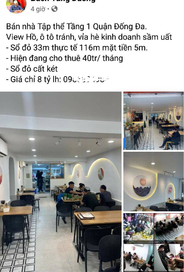 Căn hộ tập thể cũ tại Hà Nội được rao bán 8,4 tỷ