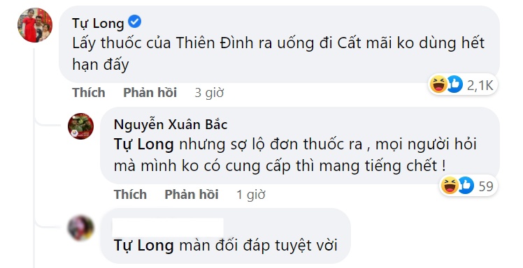 Màn đối đáp của Tự Long - Xuân Bắc khiến người hâm mộ thích thú.