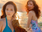 Làm đẹp - MC Đan Lê diện bikini khoe dáng "ăn đứt" thiếu nữ, qua ống kính của chồng càng bùng nổ visual