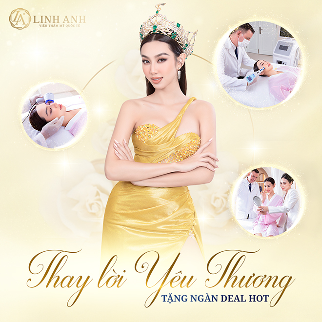 Khuyến mãi 8/3 siêu ngọt ngào cùng hoa hậu Thùy Tiên tại Thẩm mỹ Quốc tế Linh Anh - 1