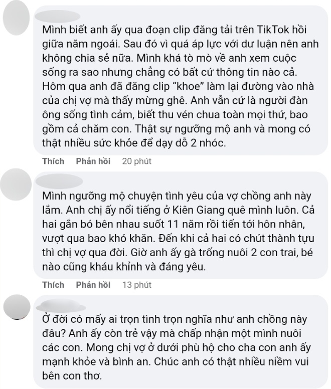 Cư dân mạng xúc động. (Ảnh chụp màn hình)
