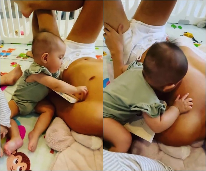 Sao Việt 24h: Chán múa lụa, Leon nhà Hà Hồ cởi trần ở công viên, lây thói quen từ bố - 5
