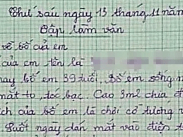 Thêm một bài văn bóc phốt bố khiến cộng đồng mạng bật cười sảng khoái