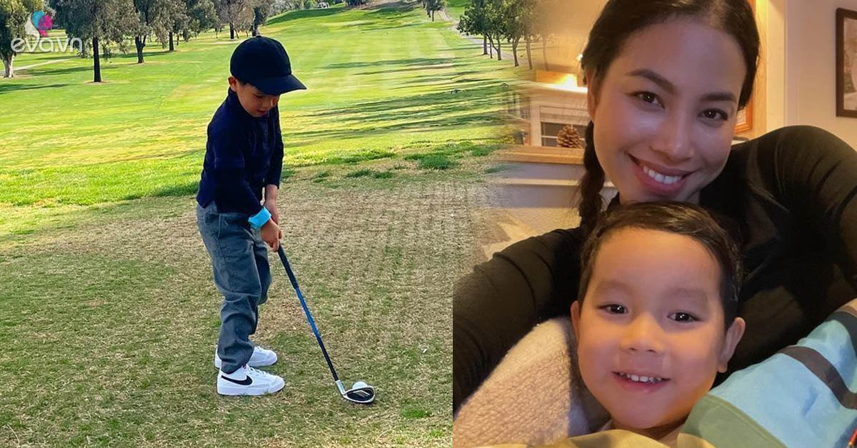 The son of the Pham Huong family can play noble sports with standard long legs with his mother’s genes
