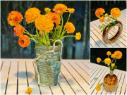 Nhà đẹp - Giảng viên Hà Nội cắm mao lương bền đẹp: Chi 80.000 đồng có 10 bình hoa chơi 19 ngày