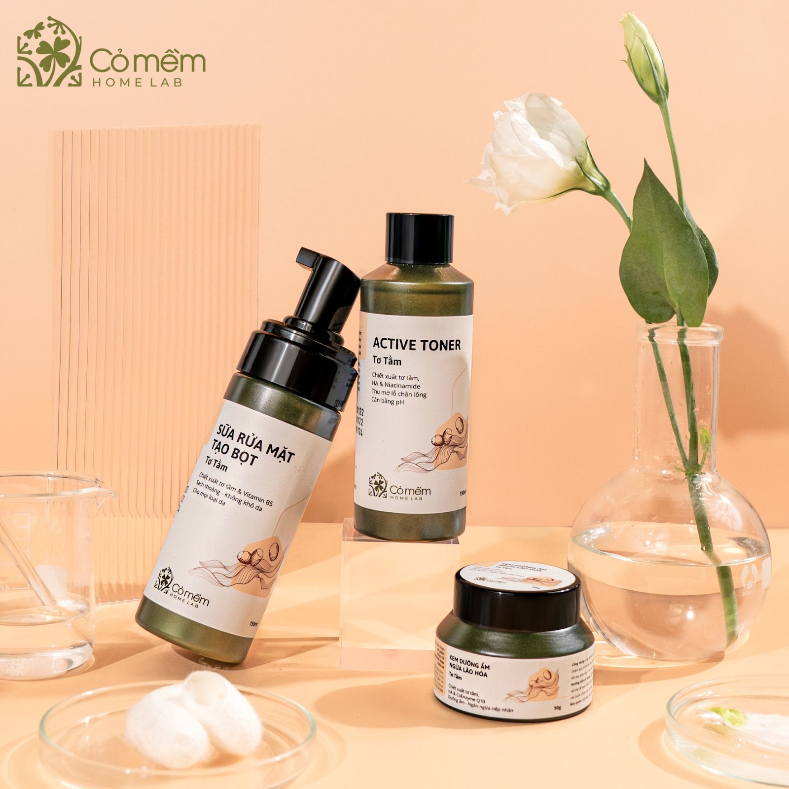 Gentle Grass Silk Skin Care Set Review: Minimalist - Gentle - For delicate skin - 6