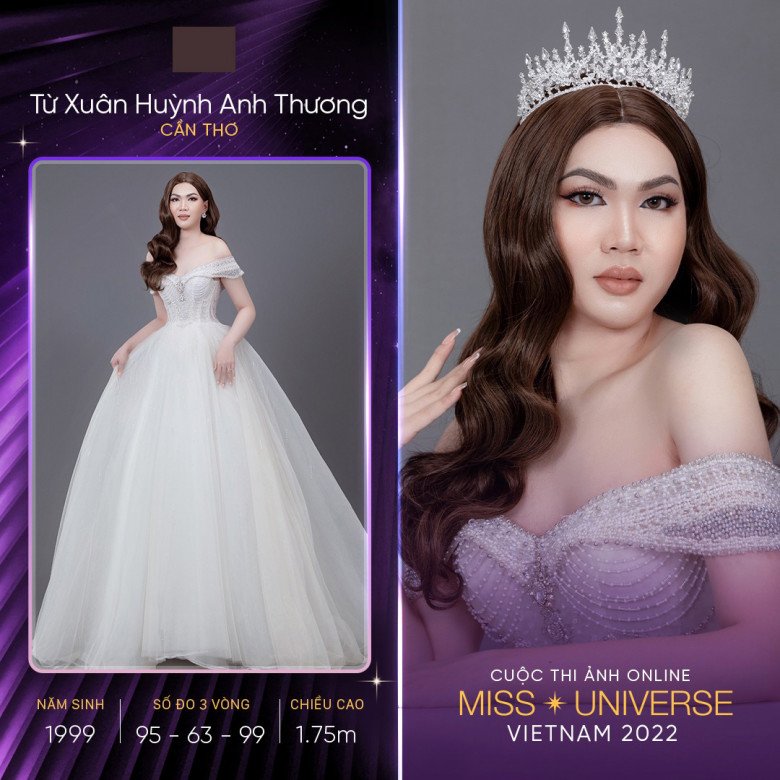 A transgender Miss Universe contestant appears, her body index is better than Huong Giang - 1