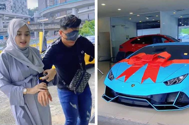 Worried that her husband will be sleep deprived from parenting, pregnant wife gives her husband a super car 11 billion - 1