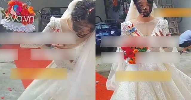 The bride’s face was as black as the bottom of a crock because the groom’s family made fun of her, even more astonished by the groom’s attitude.