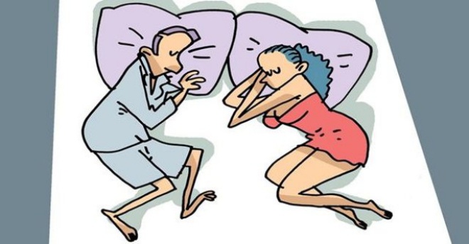 The position of the couple when they wake up says 99% of their love, what number is your house?  - 5