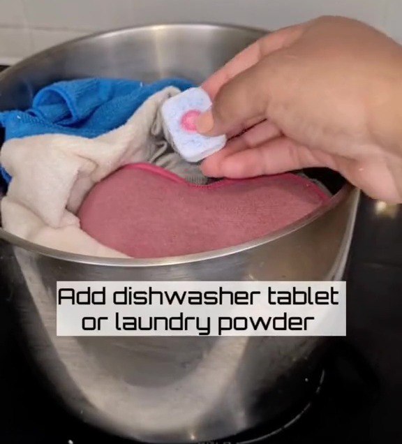 Tips for cleaning dish towels in just 15 minutes - 1