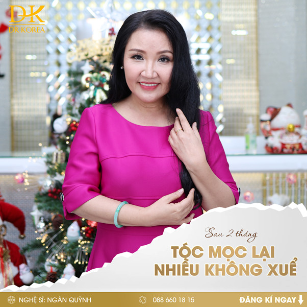 Actress Ngan Quynh rises like a kite in the wind after hair loss treatment at Dr Korea - 4