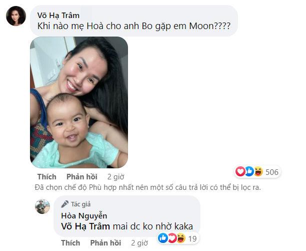 Vo Ha Tram can't wait for her half-Indian daughter to meet her son Hoa Minzy, baby Moon is too excited - 5