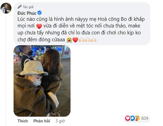 Duc Phuc tells Hoa Minzy's parenting scene: Carrying Bo everywhere, tired but only worried about his kids - 5