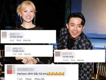 Hari Won đích thân thông báo 2 vạch trên trang cá nhân và động thái của Trấn Thành