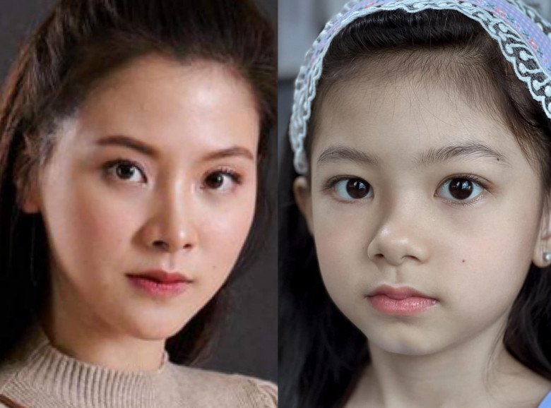 The baby girl is as beautiful as a doll, like the famous Thai beauty, showing off her bare face, too strange - 11