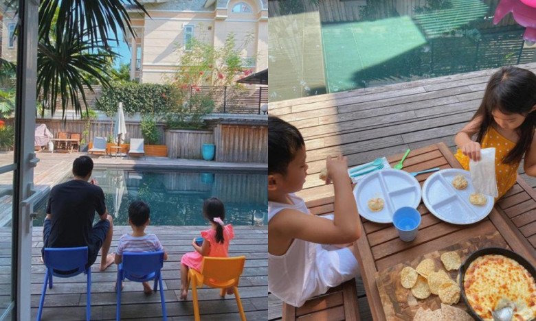 Ngọc nữ màn ảnh Việt mong muốn các con có cuộc sống bình yên, tuổi thơ vui vẻ nên không muốn công khai diện mạo các bé.
