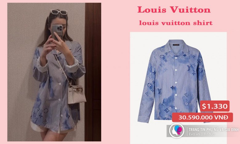 Do My Linh is wearing a wrinkled shirt, but looking at the price, I know it's a luxury brand - 3