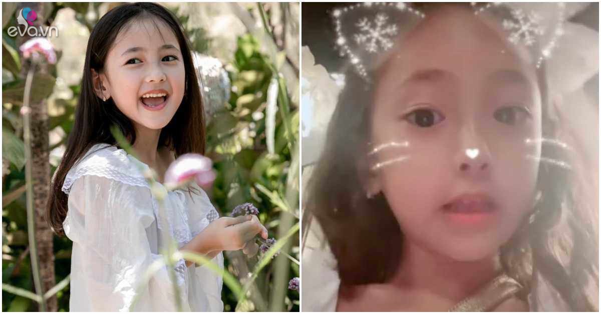 Ha Kieu Anh’s 6-year-old daughter can speak English like the wind, Miss Future’s standard spirit
